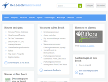 Tablet Screenshot of denboschonderneemt.nl
